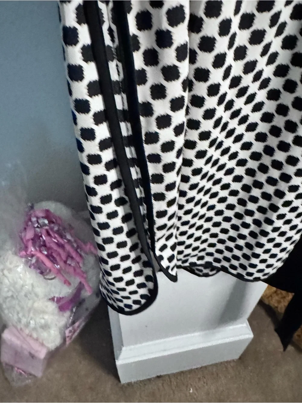 Banana Republic Black White Geometric Belted Dress Size 10